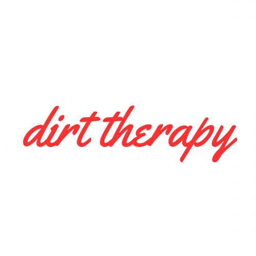 Dirt Therapy Kiss Cut Sticker (Red)
