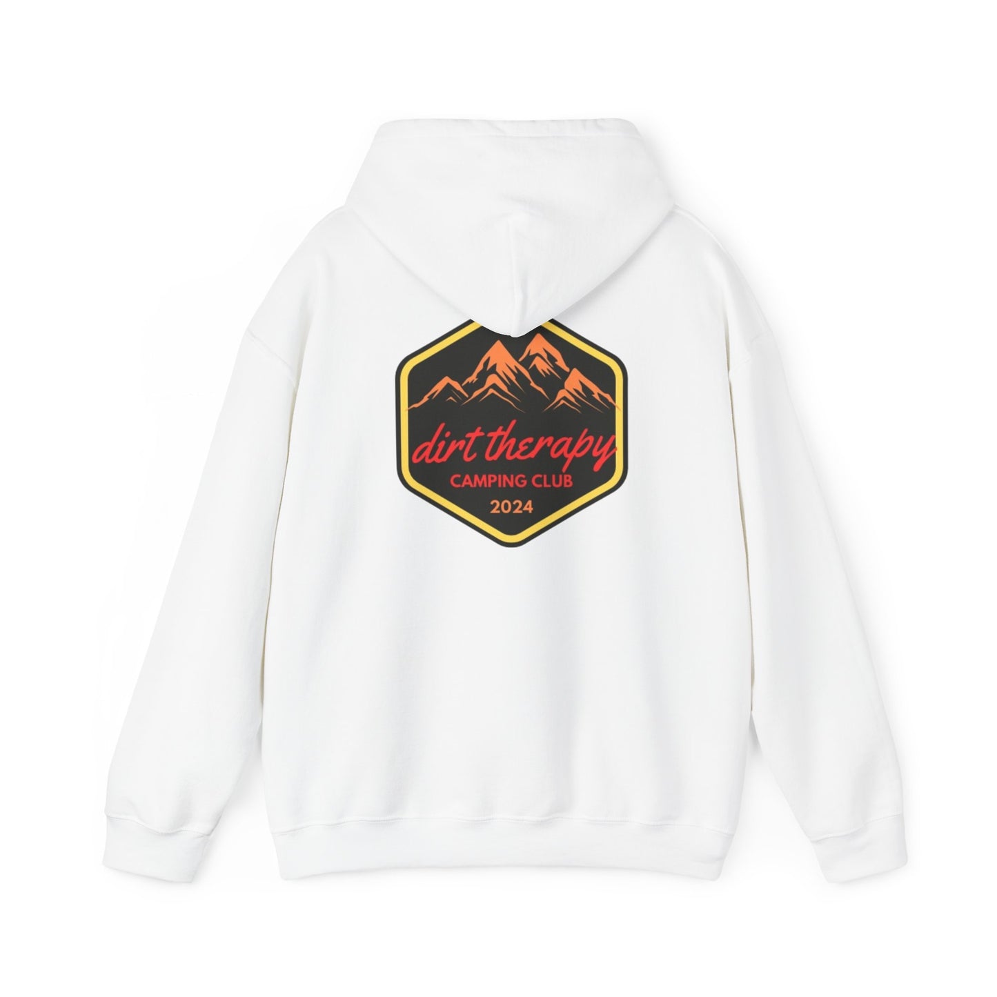 Dirt Therapy Camping Club Hoodie (White)